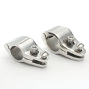 316 Stainless Steel Mount Hinge Fittings Boat Bimini Top Hinged Jaw Slide Marine Hardware