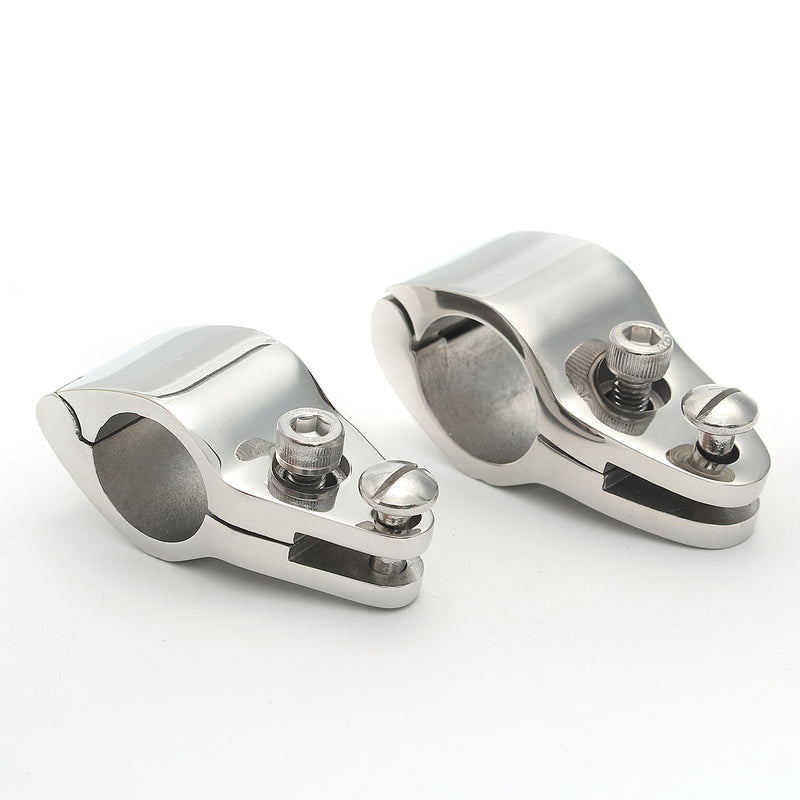 316 Stainless Steel Mount Hinge Fittings Boat Bimini Top Hinged Jaw Slide Marine Hardware