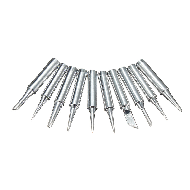 10Pcs Solder Soldering Iron Tip Tool Set for Atten Quick Lukey Aoyue 968