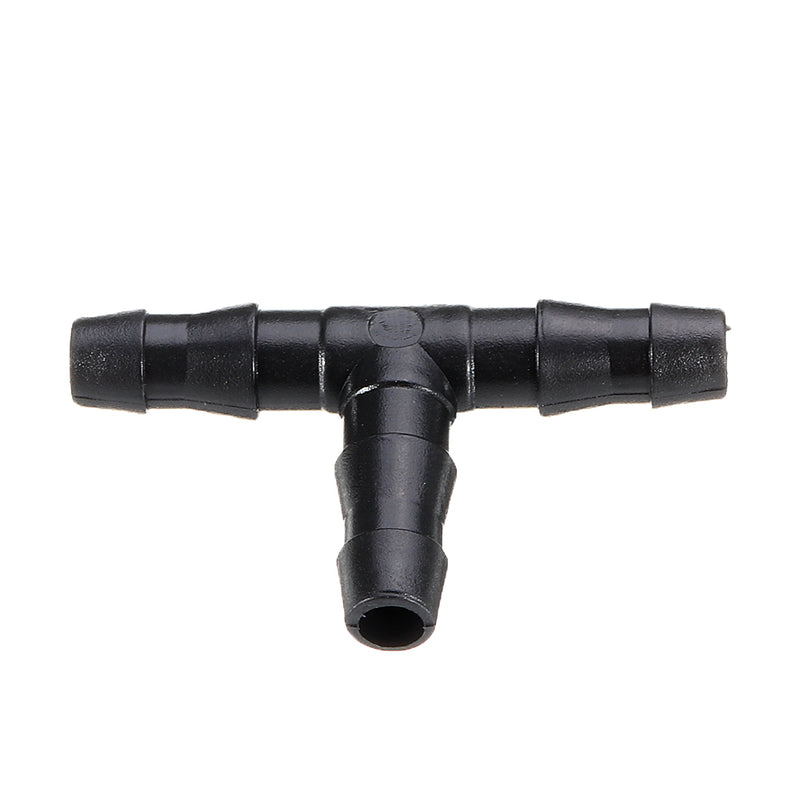 50pcs Sprinkler Irrigation 4/7mm Tee Pipe Barb Hose Fitting Joiner Garden Agricultural Drip System Tools