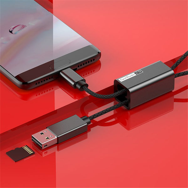 Baseus 2 in 1 Type-c OTG TF Memory Card Reader Fast Charge Data Transmission Cable for Xiaomi Tablet