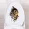 3D Cute Cat Wall Sticker Toliet Stickers  Decorations Creative Animal Wall Stickers