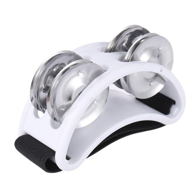 Colorful Foot Tambourine  Jingle Bell Percussion Musical Instrument