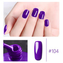 Fashion Purple Nail Gel Polish Long-Lasting Nail Gel Varnish Base Top UV Gel Colorful DIY Nail Art