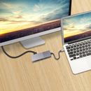 Bakeey 7-in-1 USB-C Docking Station Hub Adapter with 2 * USB 3.0/100W Type-C PD/4K HD Display/Gigabit Ethernet port/TF Card Reader/Camera Card Reader