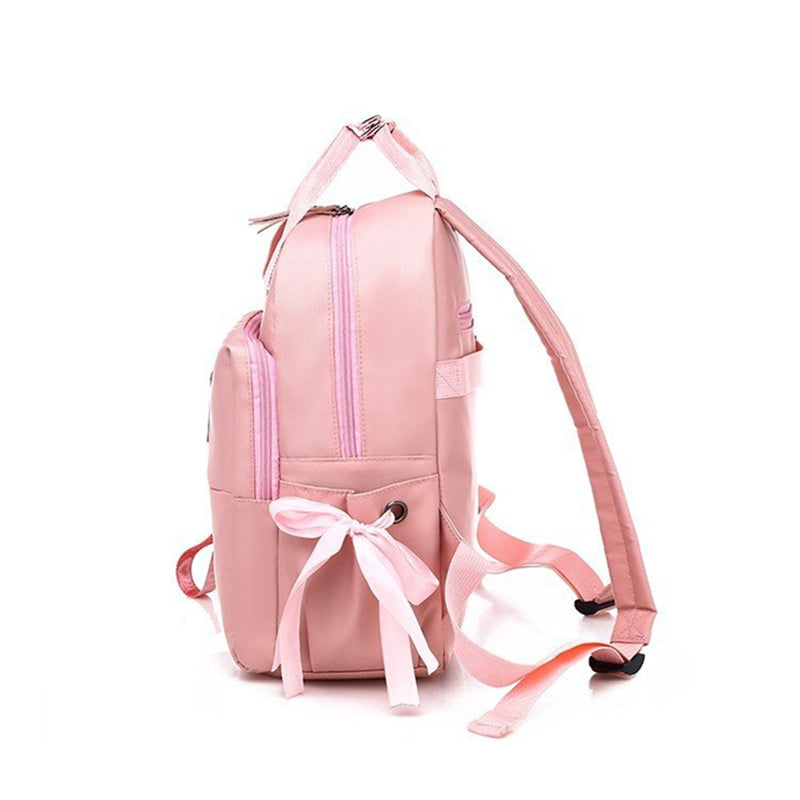 10L Women Girls Backpack Rucksack Waterproof Oxford School Shoulder Bag With Headphone Hole Outdoor Travel