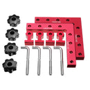 Drillpro 6pcs/set 120/140/160mm 90 Degree L-shaped Auxiliary Fixture Positioning Panel Fixing Clip Woodworking Clamping Tool