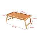 Bamboo Wooden Table Bed Tray With Folding Legs Serving Breakfast Lap Tray