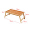 Bamboo Wooden Table Bed Tray With Folding Legs Serving Breakfast Lap Tray