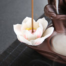 Purple Sand Backflow Incense Burner Home Fragrance Buddhist Decorations Table Decor