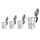50 / 100 / 150 / 450ml Silver Aluminum Octagonal Mocha Coffee Pot Cup Percolator Maker Tea Pot