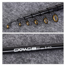 CAPACI 28081 RC Series EVA Retractable Fishing Rod Portable Outdoor Fishing Pole Fishing Accessories-1.8M/2.1M/2.4M