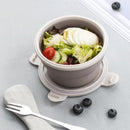 Jordan&Judy 1Pcs Folding Cup Silicone Lunch Box Meal Bowl Food Container Camping Picnic