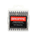 BROPPE 10+1 65mm PH2 S2 Alloy Steel Magnetic Double Head Electric Screwdriver Bit Set with B Type Magnetic Ring
