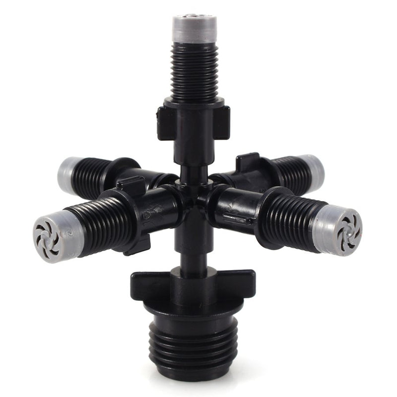 1/2" Five Outlets Spraying Nozzle Garden Balcony Greenhouse Misting Atomizing adjustable Sprinkler