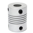 2pcs 5mm x 8mm Aluminum Flexible Shaft Coupling OD19mm x L25mm CNC Stepper Motor Coupler Connector