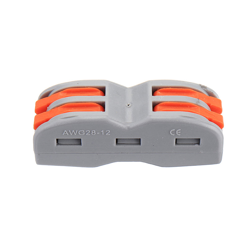 Minleaf 48Pcs Electrical Wiring Household 2PIN Docking Connector Electrical Connectors Wire Terminal Block Universal Electrical Wire Connector