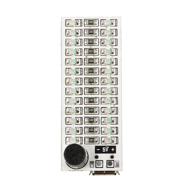5Pcs 2x13 USB Mini Spectrum Green LED Board Voice Control Sensitivity Adjustable
