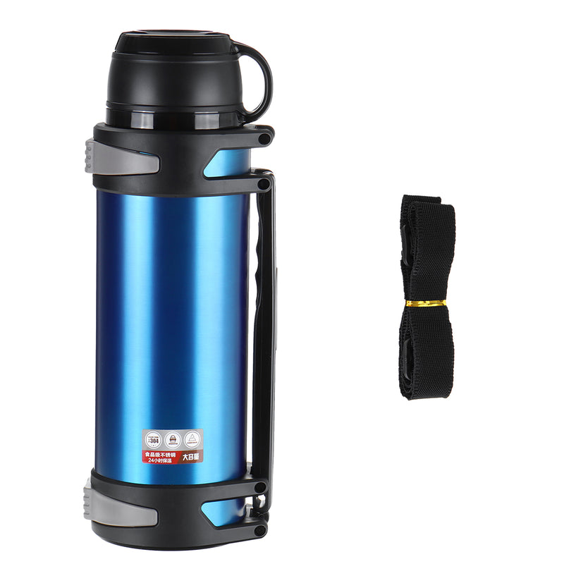 3000ml Vacuum Cup Stainless Steel Insulated Water Bottle Large Capacity Camping Hunting Water Pot