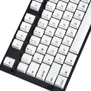 Magicforce 108 Key White Color Black Fonts Dye-sub PBT Keycaps Keycap Set for Mechanical Keyboard