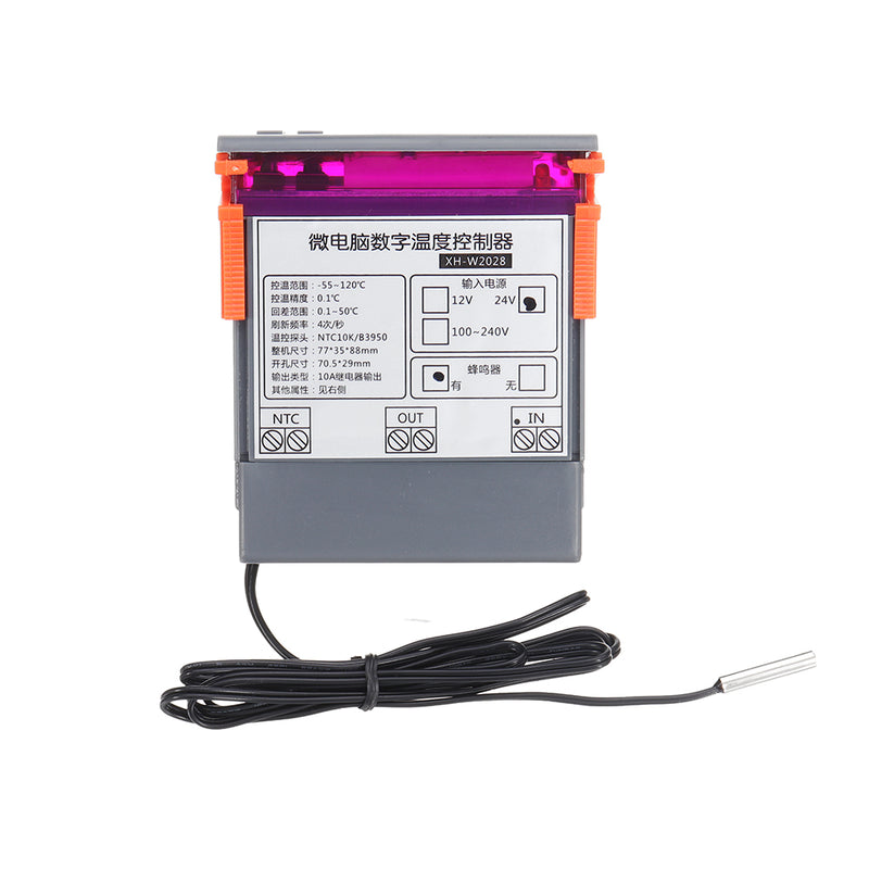 XH-W2028 Embedded Digital Thermostat Refrigerator Cabinet Industrial Special Digital Temperature Controller With 0.1 Accuracy