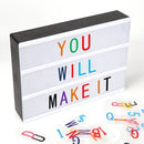 LED USB Night Light Box with A4 Letter Card  DIY Combination for Wedding Party Christmas Decor