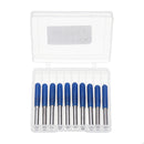Drillpro 10pcs 3.175mm Shank 60 Degree 0.1/0.2/0.3mm Tip Tungsten Steel Engraving Bit CNC Tool