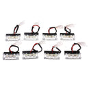 8PCS 24LED Emergency Lights Warning Strobe Flash Lamp Bars Amber White 12V for Car Truck