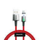 Baseus Zinc Alloy Braided Magnetic Micro Type-C USB 3A 2.4A Fast Charging Data Cable for Samsung Xiaomi Huawei