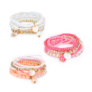 Bohemian Women Bracelet Crystal Beads Multilayer Bracelets Gift for Women