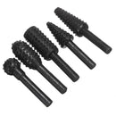 5/10Pcs Woodworking Electric Rotary File Wood Carving Root Milling Tool Cutter Grinding Head Set