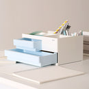 XIAOMI Ecosystem Deli Desktop Storage Box Cosmetic Makeup Case 2/4 Grids Drawers Office Desk Accessories Organizer Pen Pencil Holder 8904/8905