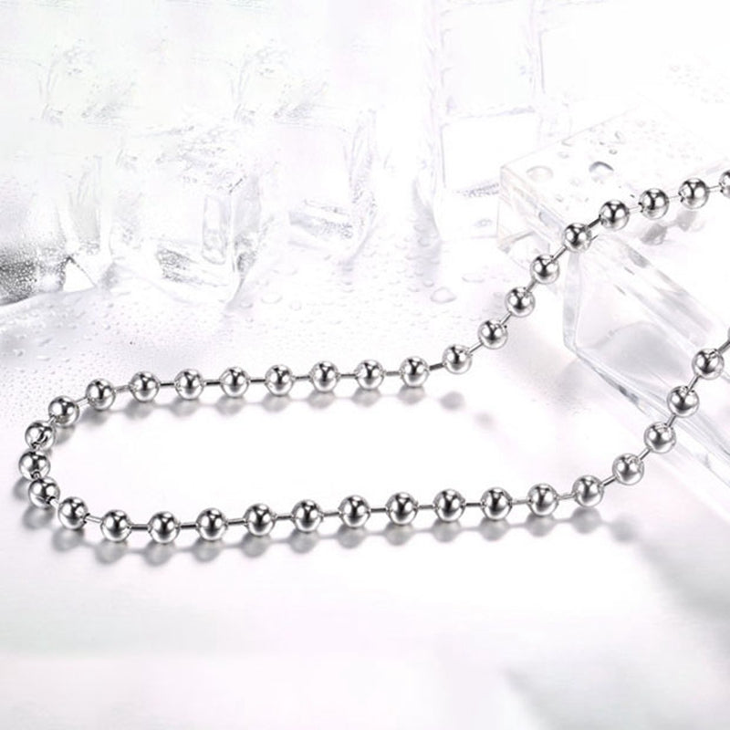 Retro Stainless Steel Maya Characters Titanium Steel Ball Pendant Chain Selection for Men