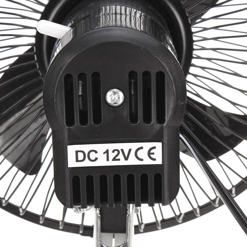 2 In 1 12V Car Clip-on Fan Camping Travel Portable Air Conditioning Fan