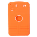 Car Key Case Cover Silicone 3 Buttons Smart Card Key Case Cover FOB For Mazda