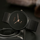 STRYVE S9501 Fshion Men Simple Dial Full Mesh Steel Strap Independent second Dial Quartz Watch