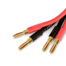 KGUSS Banana Head 4N Oxygen-free Pure Copper Speaker Power Amplifier Audio Cable