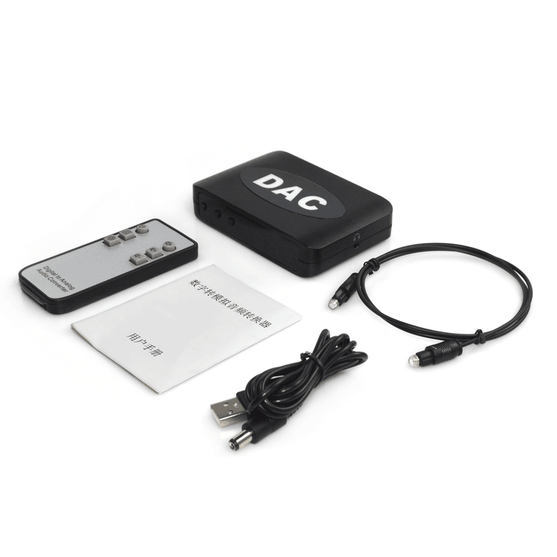 Digital to Analog Audio Converter Audio Signals to AV Power Amplifiers Audio Adapter