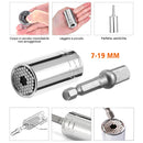 MOHOO 2 Pcs Socket Set 7-19mm Universal Key Tools Torque Ratchet Wrench Set