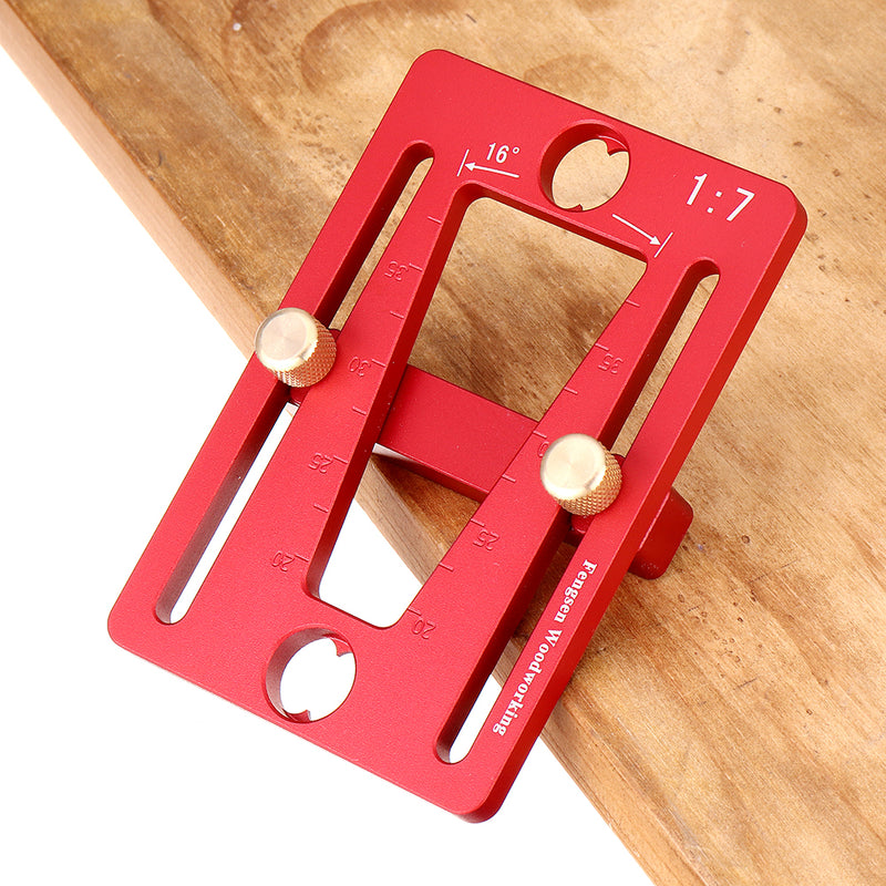 Aluminum Alloy Dovetail Scriber Dovetail Marking Gauge Tenon Template Woodworking Tools