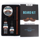 6pcs Men Beard Grooming Kit Growth Beard Balm Oil Beard Comb Brush Wash XMAS GIFTS