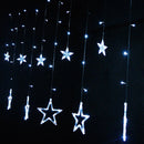 Honana HT-336 220V LED Light String Star Shape Curtain Light Home Decor Celebration Festival Wedding