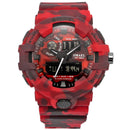 SMAEL 8001 Digital Watch Camouflage Militray Dual Display Men Sports Outdoor Wrist Watch