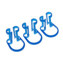 50pcs Disposable Cotton Roll Holder Blue Clip For Teeth Clinic Isolator Dental Tools