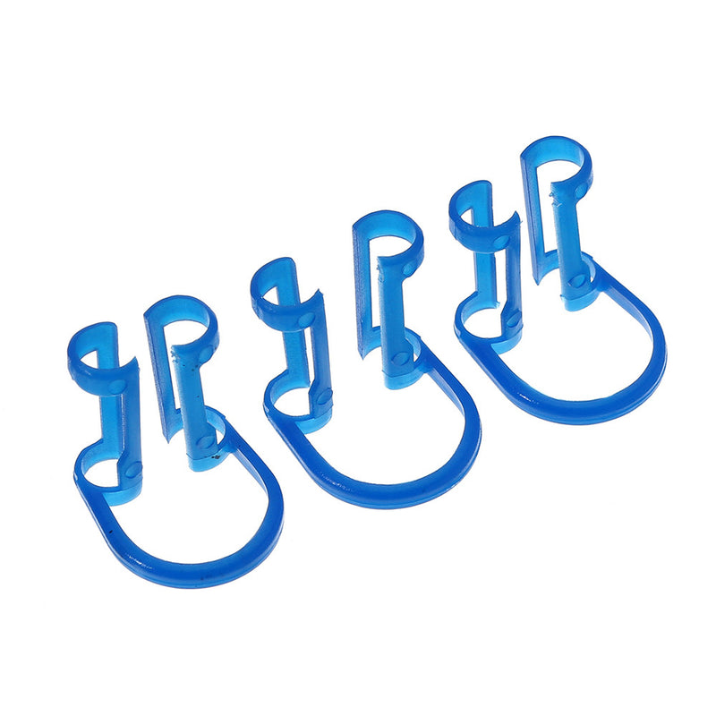 50pcs Disposable Cotton Roll Holder Blue Clip For Teeth Clinic Isolator Dental Tools