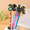 12 Pcs Wooden Musical Note Cartoon Pencils Stationery Gifts for Children