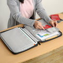 BUBM 35.5x3x26cm Laptop Storage Bag Waterproof Document Book Handbag Briefcase Outdoor Travel