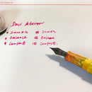 Multifunctional Mini Delike Nib Pocket Cartridge Fountain Pen EF Dip Pen 1cm Pouch With Gift Box