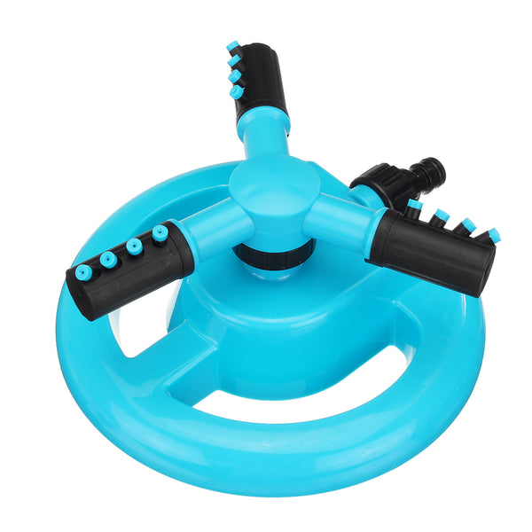 360 Degree Rotating Garden Water Sprinkler 3-Arm Fitting Hose Outdoor Spray Lawn Sprinkle
