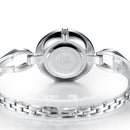 SK K0020 Diamond Dial Case Ladies Wrist Watch Stainless Steel Strap Quartz Watches